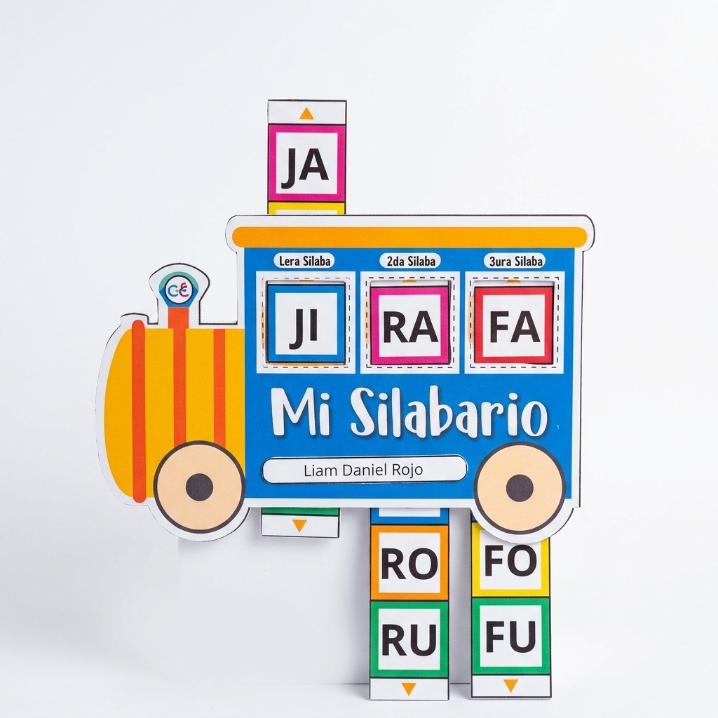 Silabario Interactivo Móvil - Personalizado y Plastificado