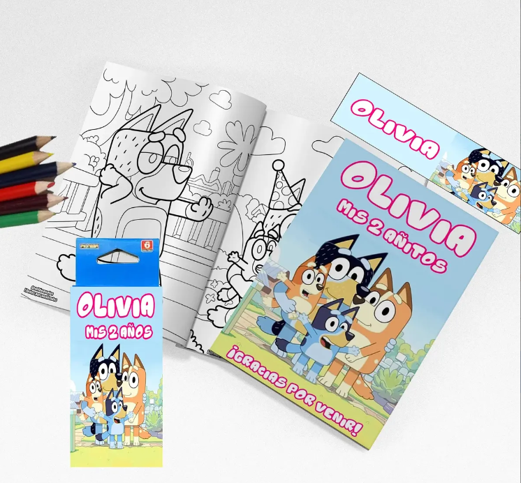 Mini librito para colorear personalizados